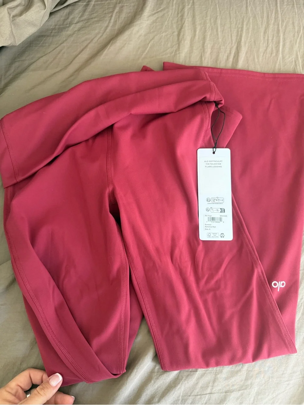 ALO Yoga softsculpt 7/8 foldover flare leggings